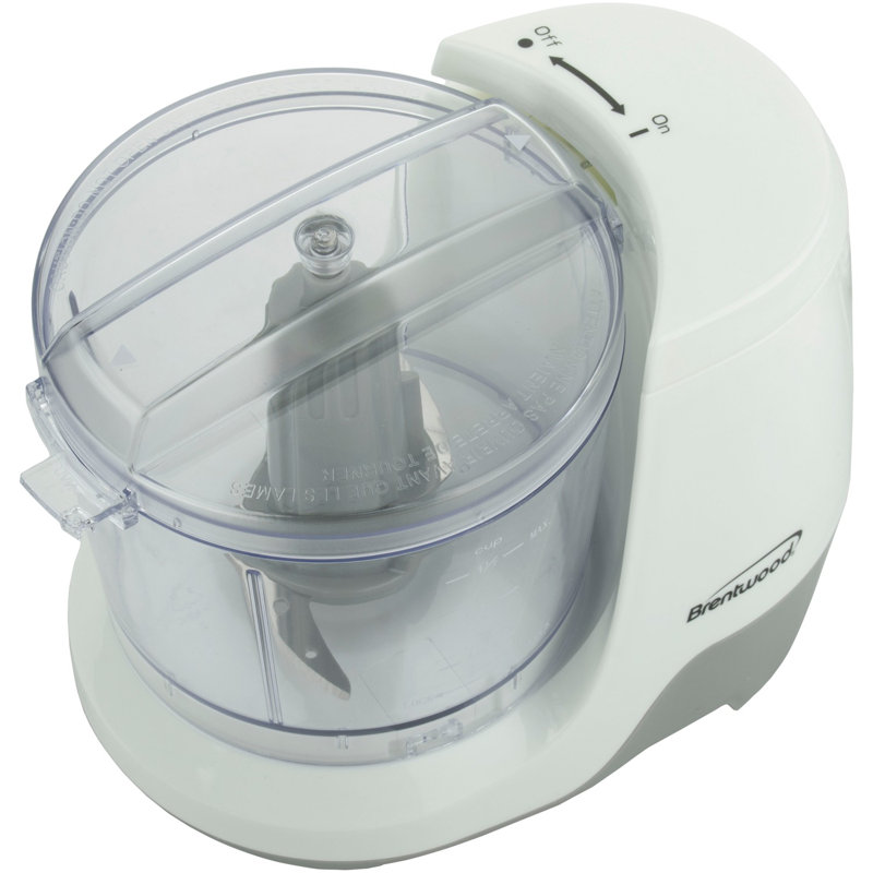 Mini hachoir à nourriture 1,5 tasse Brentwood, Blanc