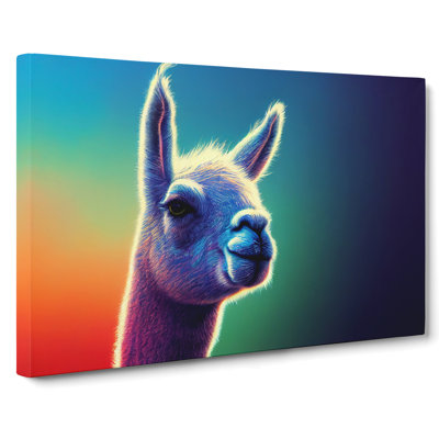 Llama In Colour Vol.1 - Wrapped Canvas