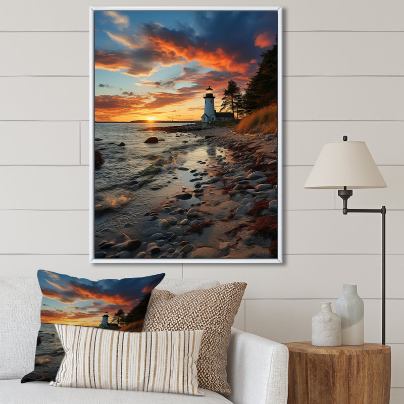 Rhode Island Landscape - Cityscapes Canvas Wall Art, H 20 po x l 12 po x P 1 po, Cadre flottant blanc