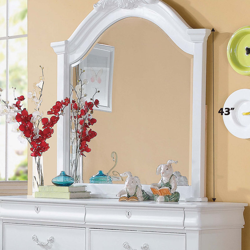 Estrella White Finish Mirror