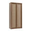 Armoire de rangement 66,9 po avec poignée en bois massif Retro Minimalisme-760895923
