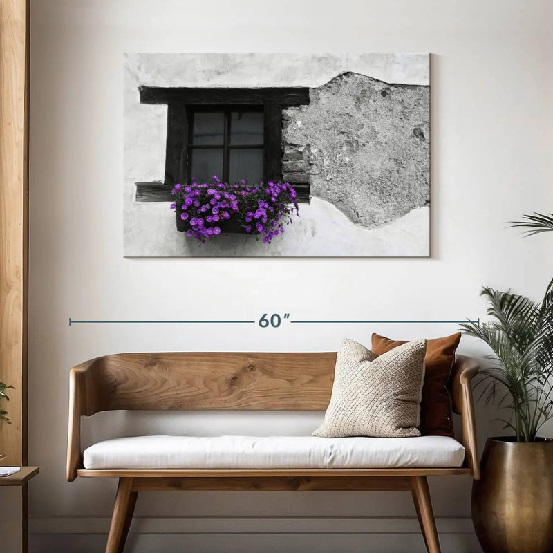 Boîte à fleurs mauve Lilie BW, H 30 po x l 45 po