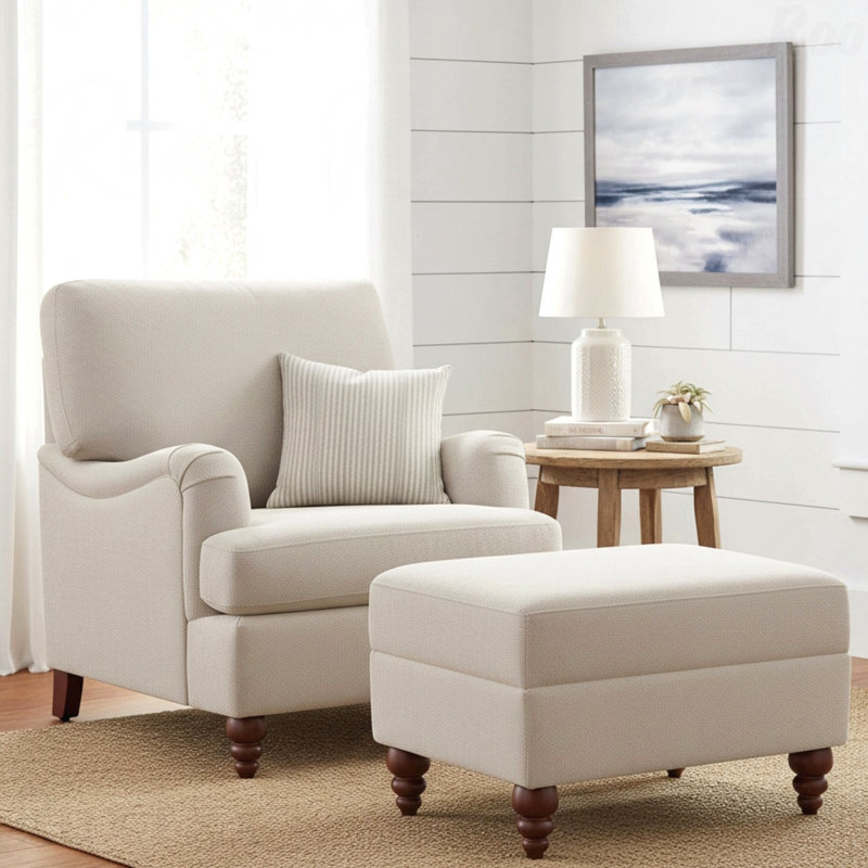 Ensemble de chaise et repose-pieds