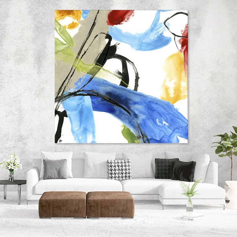 Reproduction d’art sur toile tendue « formulation iv » par june erica, H 72 po x l 72 po x P 1,5 po
