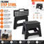 Small Folding Plastic Step Stool Black