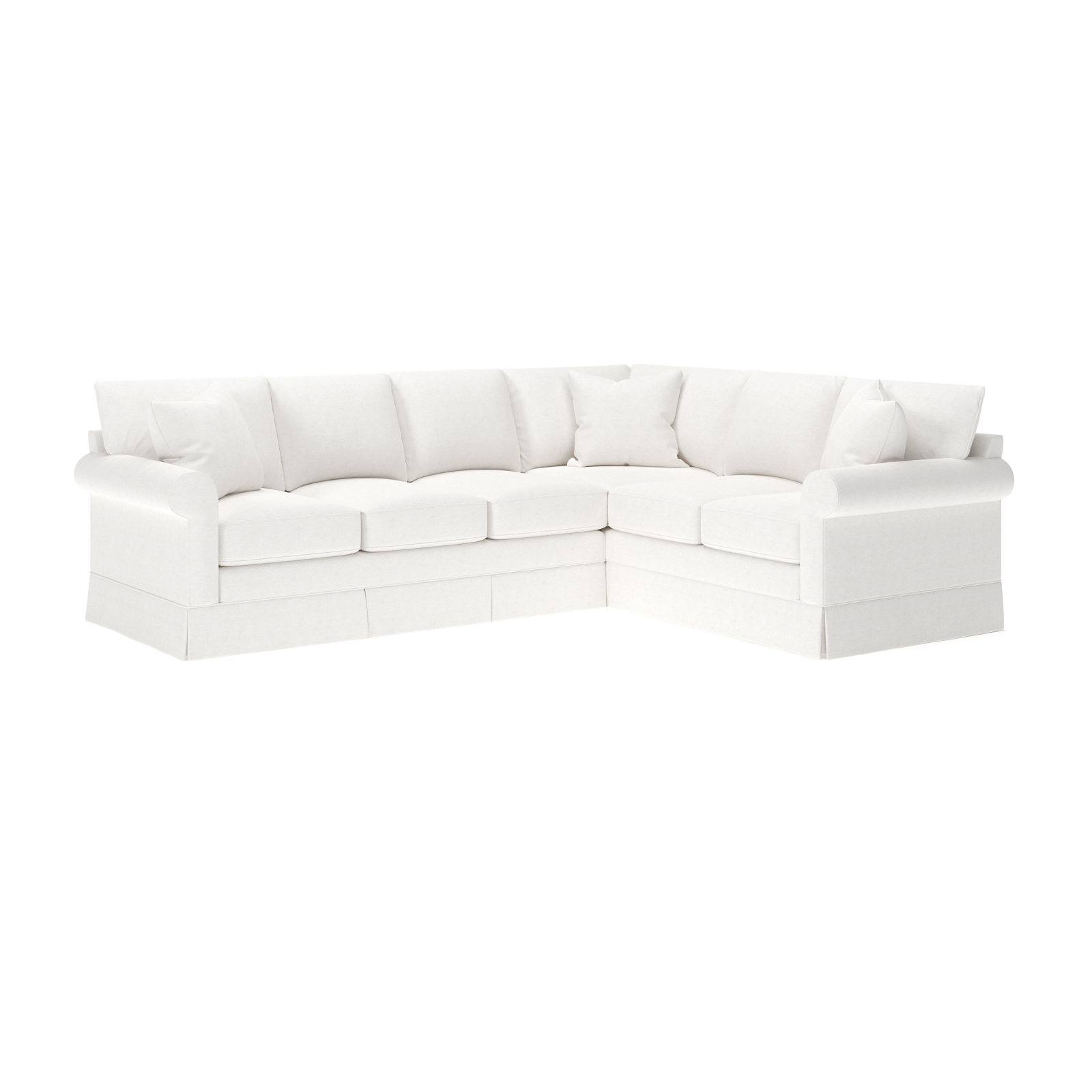 Friedman Sectional, Right Hand Facing, Nomad Snow Crypton® Chenille