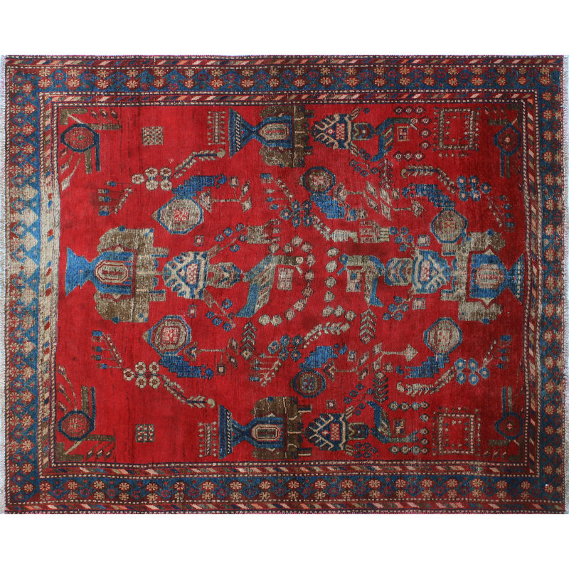 Drago One-of-a-Kind 5'0" X 5'11" 1980s Wool Area Rug in