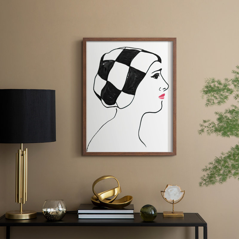 «Blossom III», reproduction encadrée - bois massif, H 30 po x l 24 po, Noyer