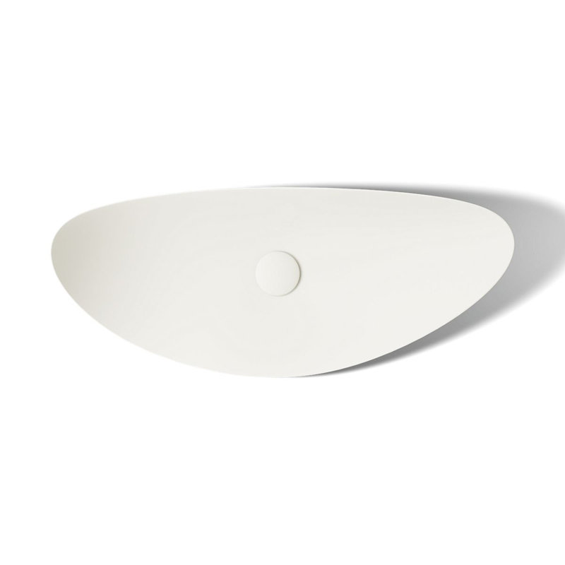Veil® Trough Fireclay Specialty Vessel Bathroom Sink, Biscuit