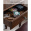 Coiffeuse de style américain avec miroir de maquillage et coiffeuse en bois massif pour usage domestique