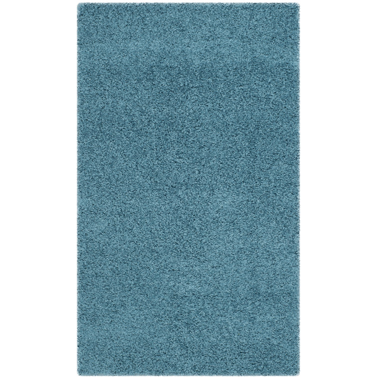 Rizco Shag Performance Solid Color Rug