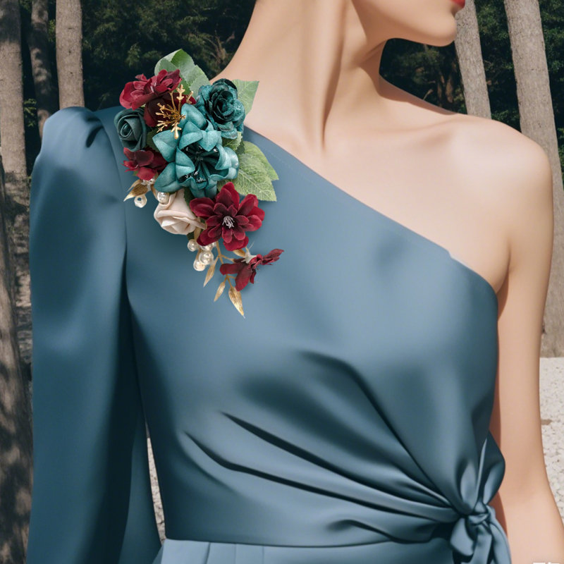 2 pièces fleurs de mariage, fleurs artificielles