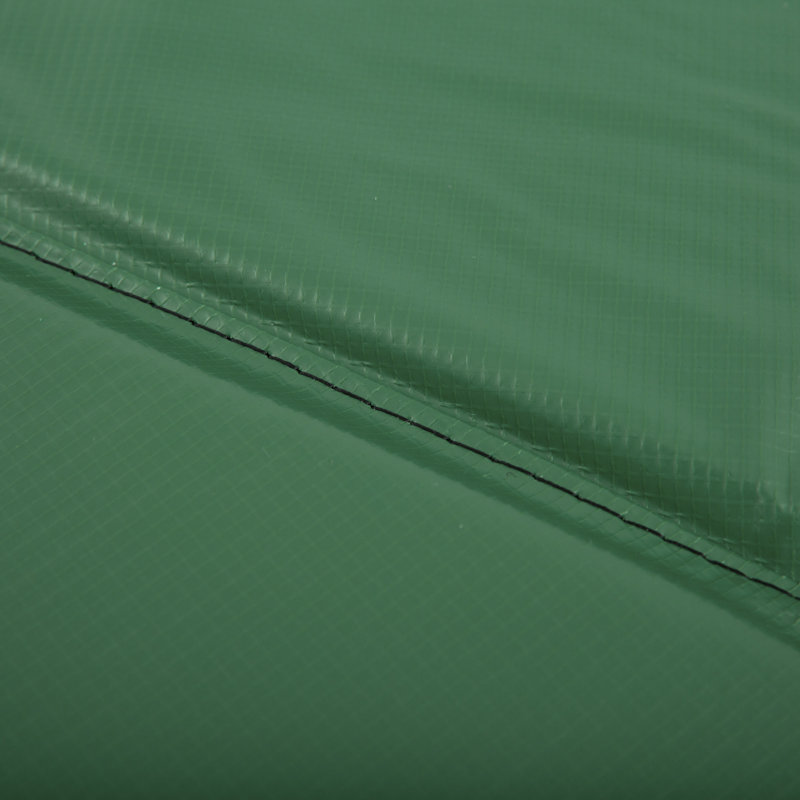Coussin de cadre pour trampoline, Vert / blanc, H 0,6 po x l 96 po x P 96 po