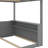 Queen Size Bunk Bed With Integrated Shelves, Storage Space, LED Lighting, And USB Port-1617778676