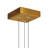 Integrated LED 6" Brass Modern Mini Pendant with Handmade Textured Glass for Kitchen Island Entryway Island Hallway-94314911