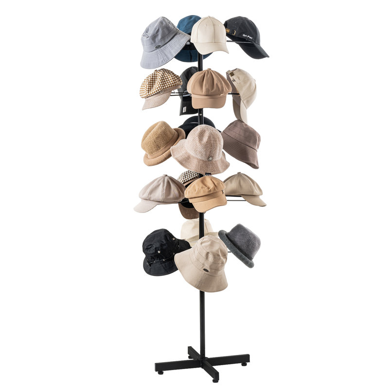 Freestanding 20 Hooks Hat Display Tree Rack