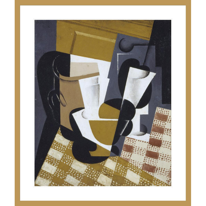 Broc et verre par Juan Gris, H 39,15 po x l 33,5 po