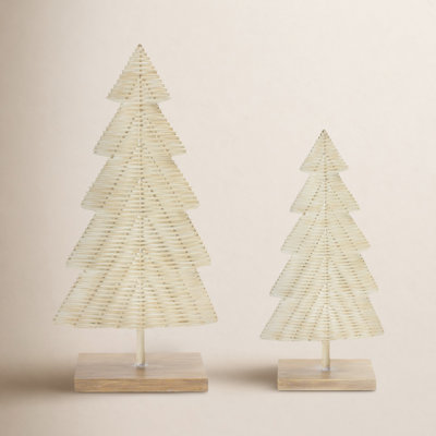 Hamwi 2-Piece Woven Tabletop Tree Set