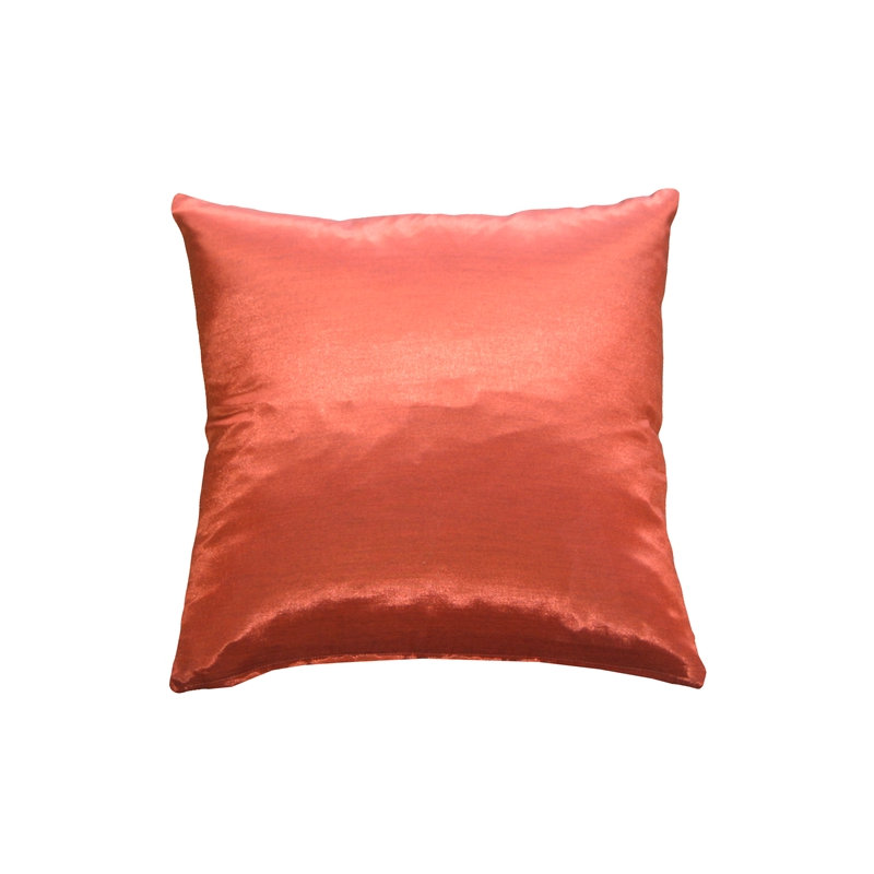 Coussin décoratif fleur Carlea, Blanc / Rouge