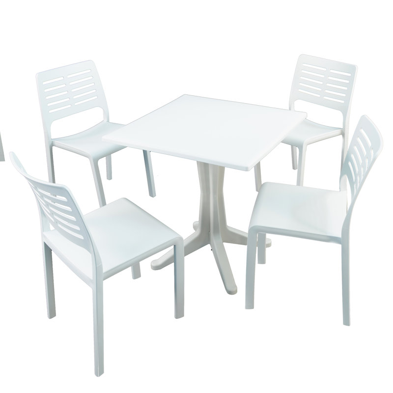 Nance 4 - Person Dining Set, White