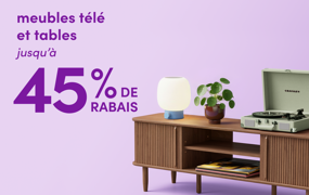 meubles télé et tables en solde