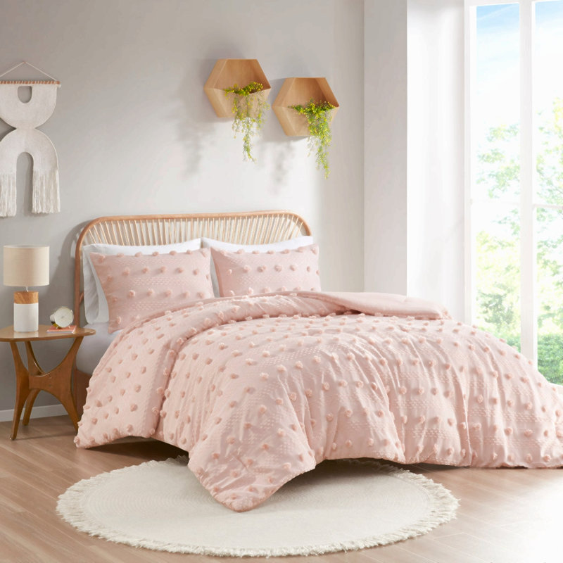 Ensemble d'édredon simple / simple TG, Rose