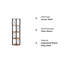 Verdon 160cm H x 30cm W Corner Bookcase