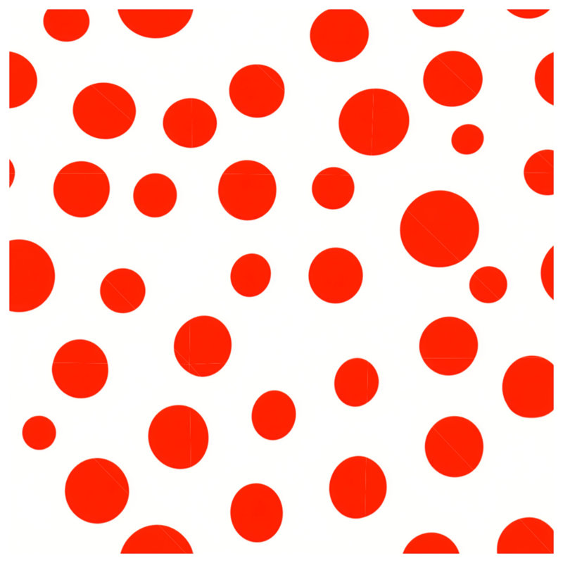 Polka Throw Pillow, Pattern Double Sided Pillows, 16 x 16 inches