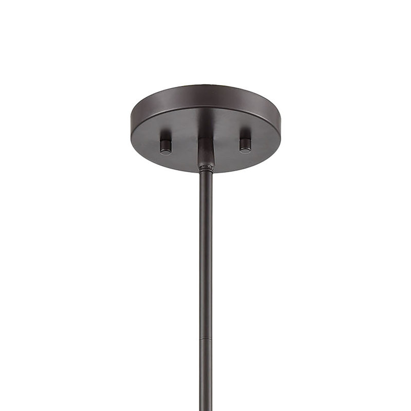 Mini-luminaire suspendu 1 lumière de 6 po Mason - Bronze huilé