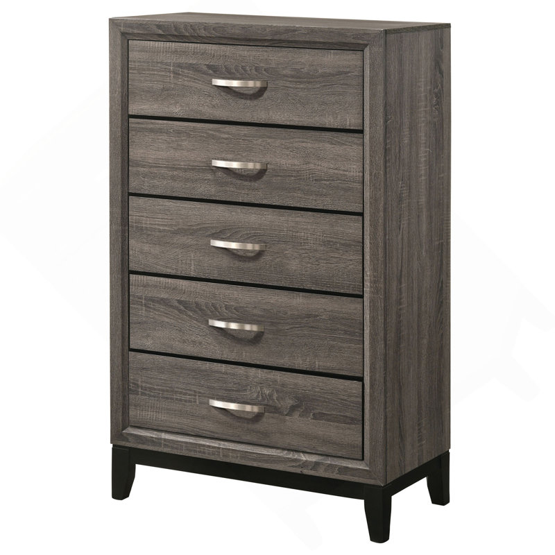 La commode verticale offre un espace de rangement spacieux pour la chambre à coucher et le salon