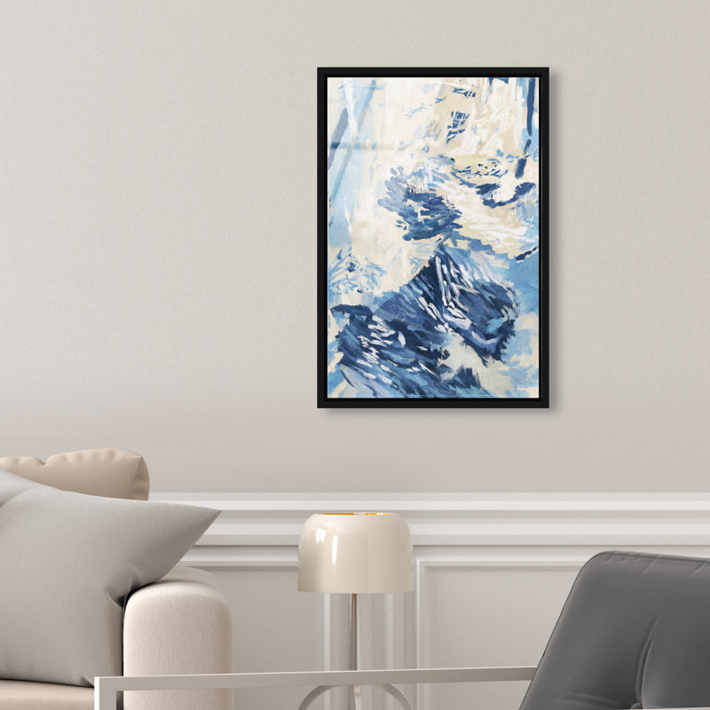 Coastal Feel I Print by Oliver Gal, 11"H x 16"W, Black Floater Frame