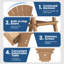Chaises Adirondack de 26 po pour 2 personnes avec table pour 2 personnes-1652459144