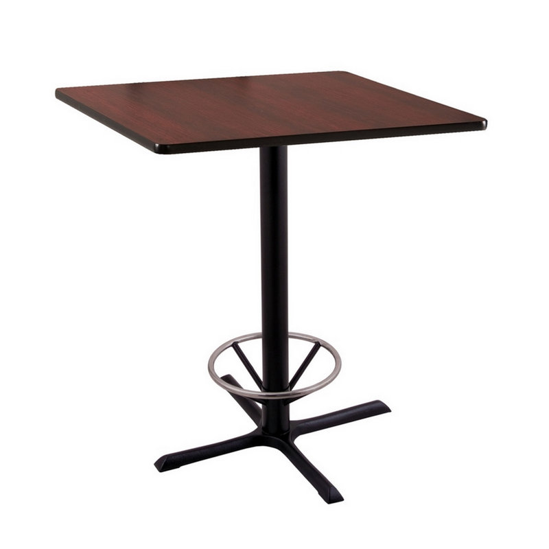 Table de salle à manger à hauteur de comptoir à piédestal, H 42 po x L 36 po x l 36 po