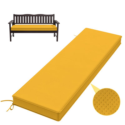 Coussin de banc antidérapant de 3 po d'épaisseur pour une utilisation intérieure et extérieure