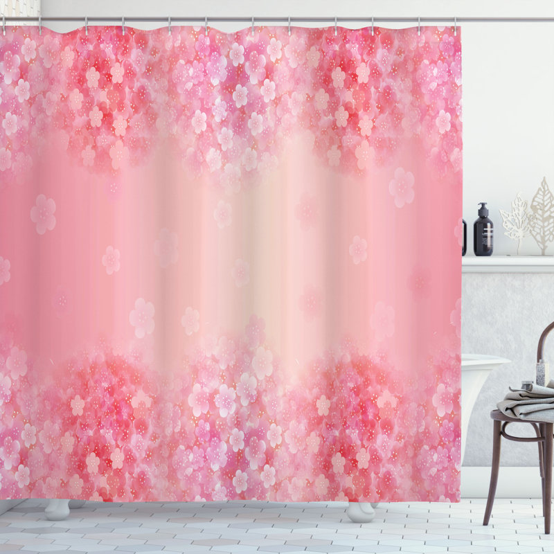 Shower Curtain with Hooks Included, 84"H x 69"W