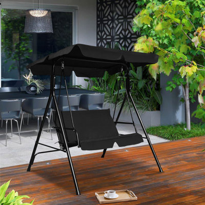 2 Person Porch Swing with Canopy