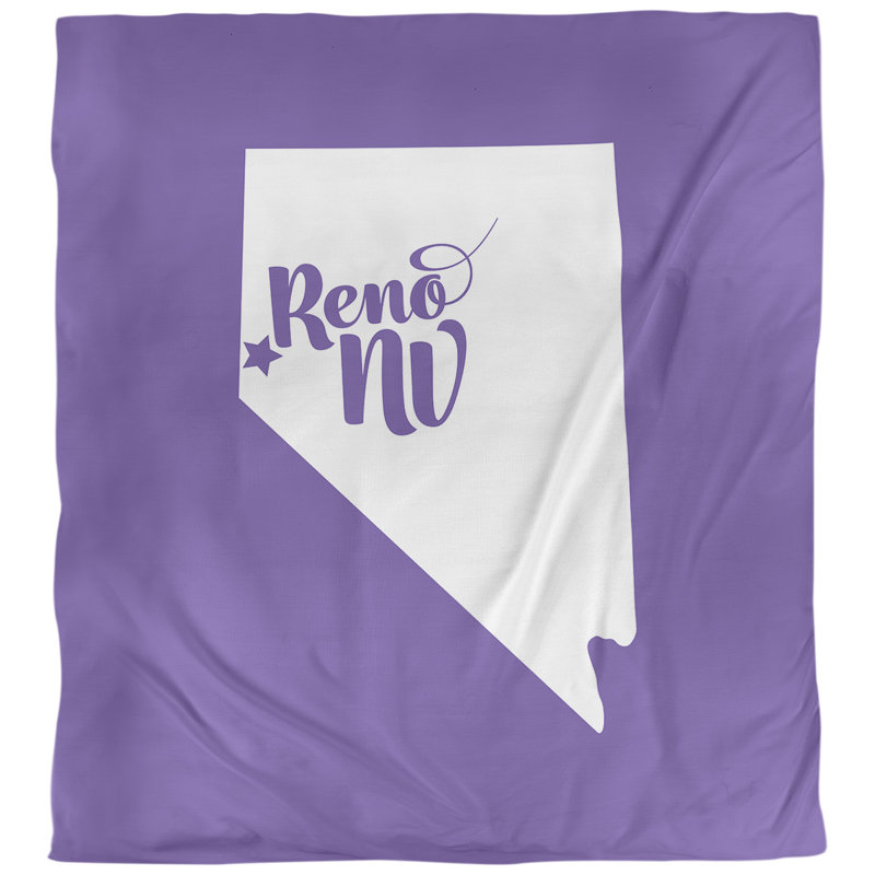 Housse de couette reno nevada, Housse de couette pour lit simple, Mauve, Microfibre