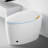 Bidet Included Smart Toilet, Auto Open/Close, Foot Sensor Operated, Siphonic Flushing, Led Display, Bathroom Essential Embedded Open/Close Seat, Sensor, 1.28 Warm Air Dryer, Upgrade-127296418