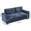 2 Seater Corduroy Sofa-573104678