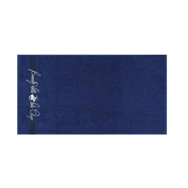 Ensemble de 2 essuie-mains 2 pièces 100% coton, Blue foncé/gris, Bath Towel - 2 pack