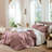 MooMee Gingham Duvet Cover Set 100% Washed Cotton Linen Like Lightweight-124443995-121465077