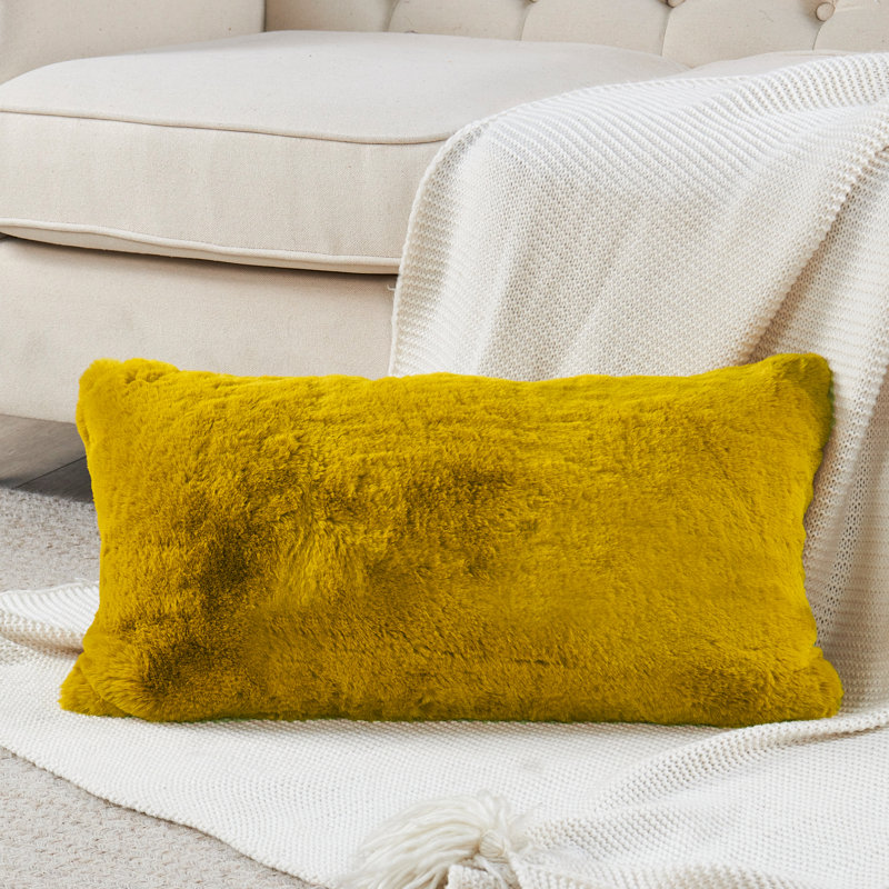 Housse de coussin carrée, Cari citron