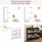 24 Pair Shoe Storage Cabinet with 4 Flip Drawers-1036874230
