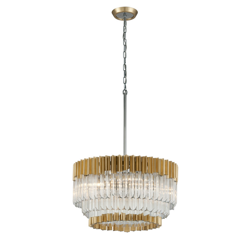 Lustre à plusieurs niveaux avec abat-jour 10 lumières Charisma