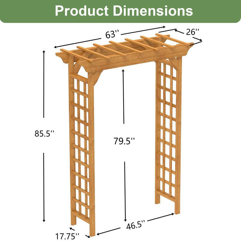 Treillis d'extérieur 85,5 po
