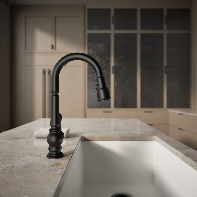 Artifacts® Pull Down Bar Faucet with Accessories, Oil-Rubbed Bronze