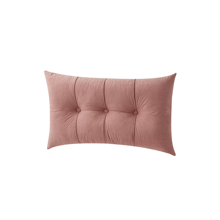 Aesthetic Dorm Room Decor - Rainha - Puffy Tufted Pink Floor Pillow - Mauve  Taupe