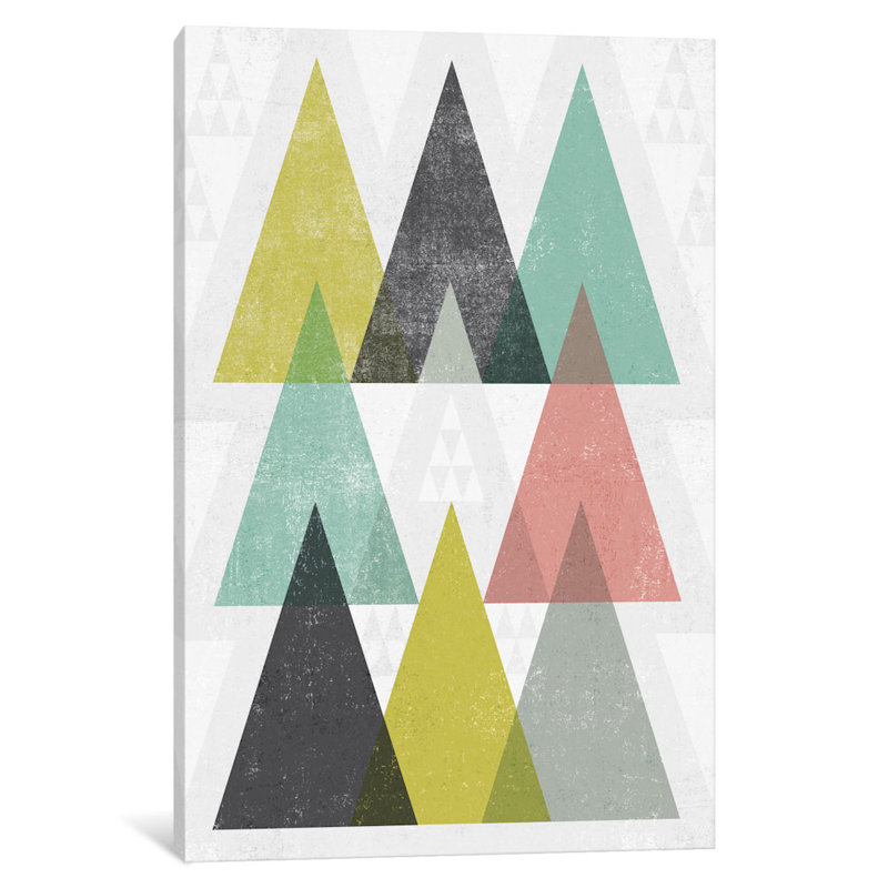 Mod Modangles IV par Michael Mullan - Giclée sur toile tendue avec châssis, H 32 po x l 24 po x P 1 po, Toile tendue, Blanc