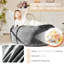 5Ft Bean Bag Chair With Flannel Cover, Foldable And Compact, For Small Apartment, Dark Grey Removable - Relieving Support, Adults' Lounge,
