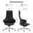 Genuine Leather Executive Chair, Swivel Ergonomic Office Chair, Home Desk Chair with Tilt Reclining, Aluminum Base, Adjustable Height, Adjustable Seat Depth-763484999